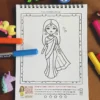 Cute easy drawing coloring book sample 2